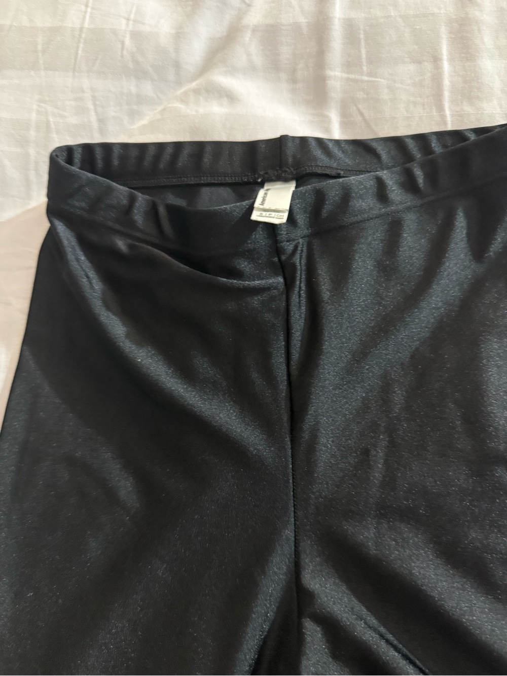 American Apparel Black Shiny Leggings